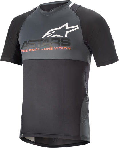 ALPINESTARS Drop 8.0 Short-Sleeve Jersey - Black/Coral - Large 1766621-1793-LG