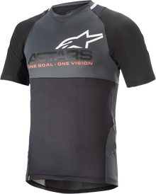ALPINESTARS Drop 8.0 Short-Sleeve Jersey - Black/Coral - 2XL 1766621-1793-2X