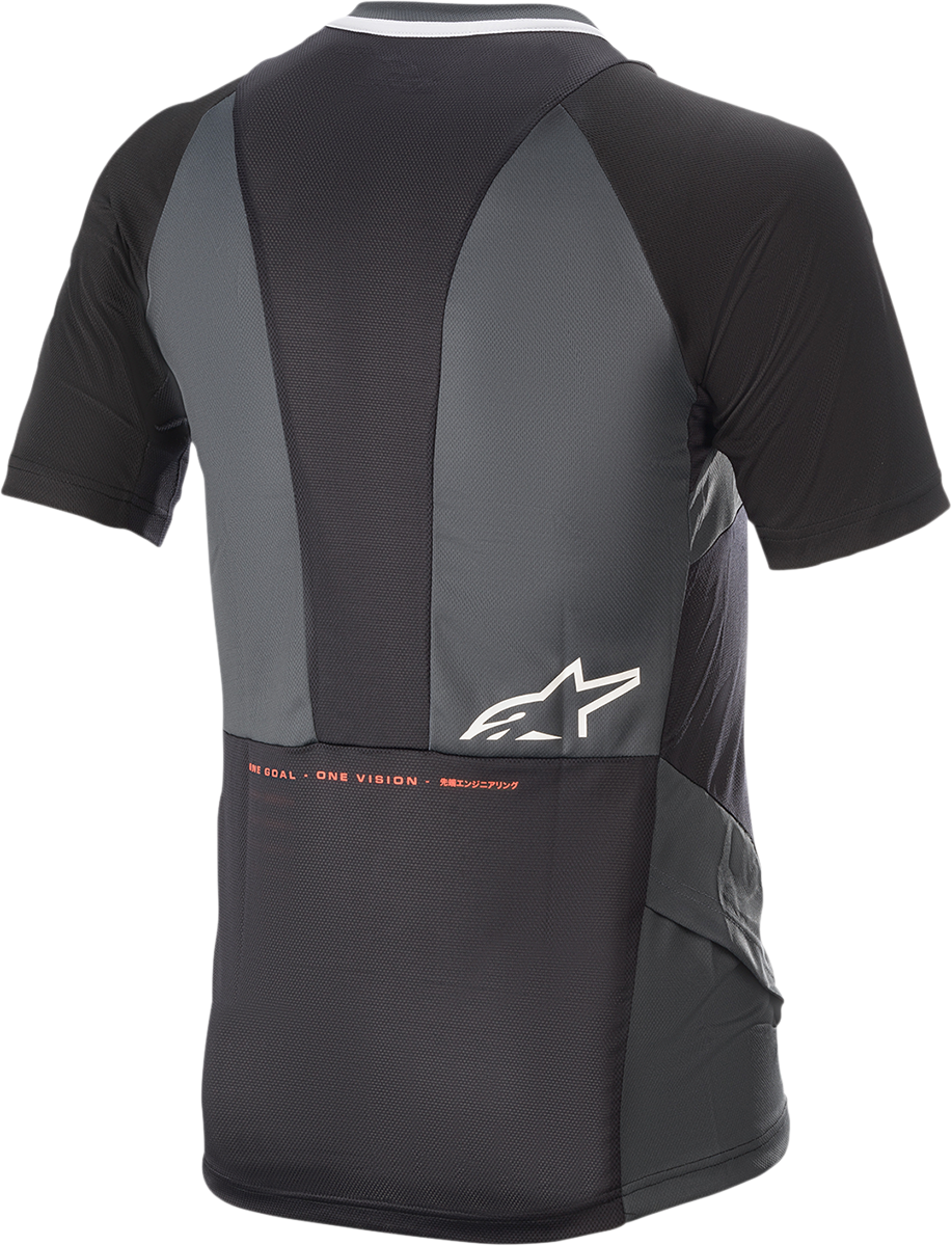 ALPINESTARS Drop 8.0 Short-Sleeve Jersey - Black/Coral - Large 1766621-1793-LG