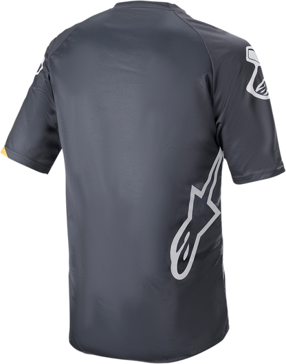 ALPINESTARS Racer V3 Short-Sleeve Jersey - Anthracite/Sulphur Yellow - Small 1762922-1619-SM