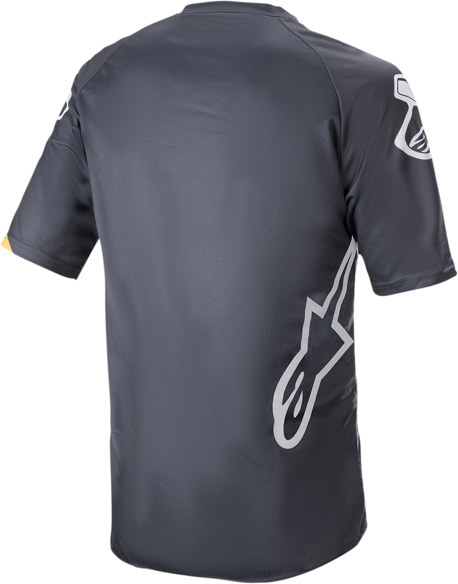 ALPINESTARS Racer V3 Short-Sleeve Jersey - Anthracite/Sulphur Yellow - XL 1762922-1619-XL