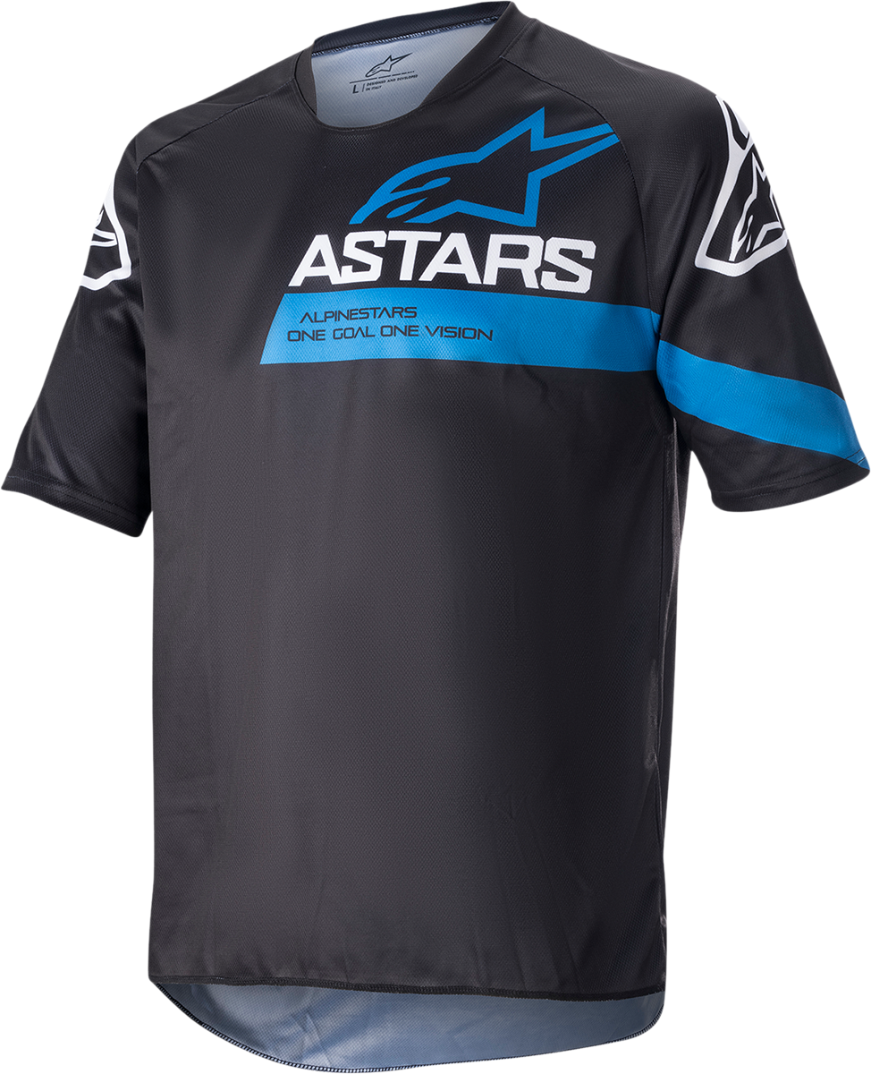 ALPINESTARS Racer V3 Short-Sleeve Jersey - Black/Bright Blue - Large 1762922-1078-LG