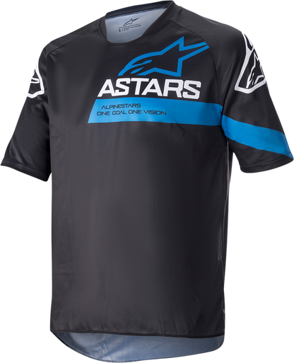 ALPINESTARS Racer V3 Short-Sleeve Jersey - Black/Bright Blue - XL 1762922-1078-XL
