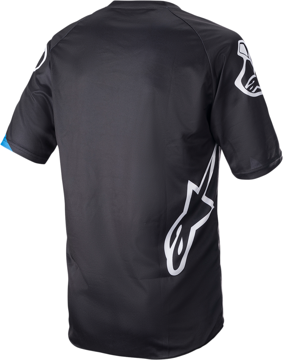 ALPINESTARS Racer V3 Short-Sleeve Jersey - Black/Bright Blue - 2XL 1762922-1078-2X