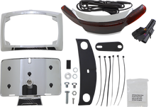 CIRO Taillight/License Plate Frame - Chrome - Red Lens 40253