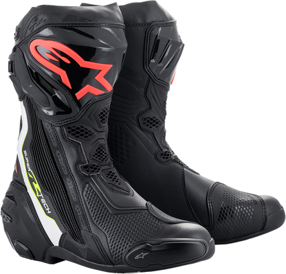 ALPINESTARS Supertech R Boots - Black/Red - US 10.5 / EU 45 2220021-1236-45