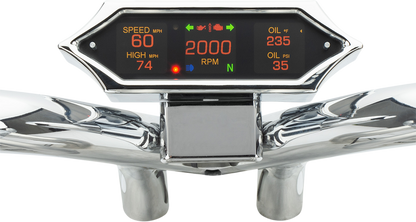 DAKOTA DIGITAL Speedometer - Spiked - Chrome - Universal MLX-9200
