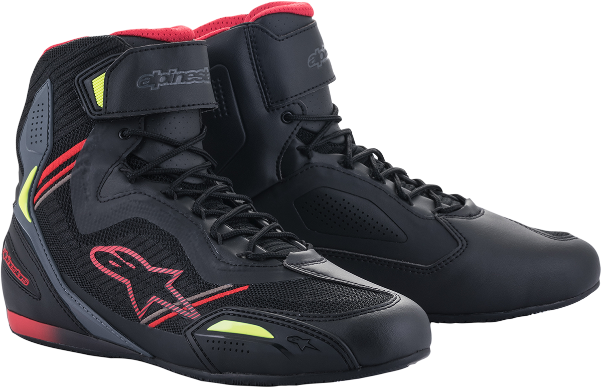 ALPINESTARS Faster-3 Rideknit® Shoes - Black/Red/Yellow - US 12 / EU 45.5 251031913612