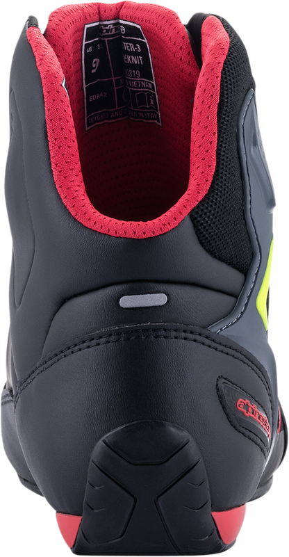 ALPINESTARS Faster-3 Rideknit® Shoes - Black/Red/Yellow - US 11.5 / EU 45 251031913611.5