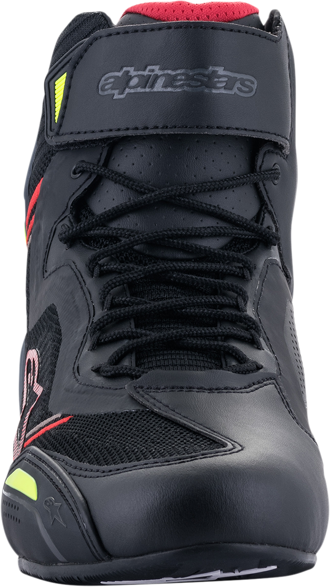 ALPINESTARS Faster-3 Rideknit® Shoes - Black/Red/Yellow - US 14 / EU 48 251031913614