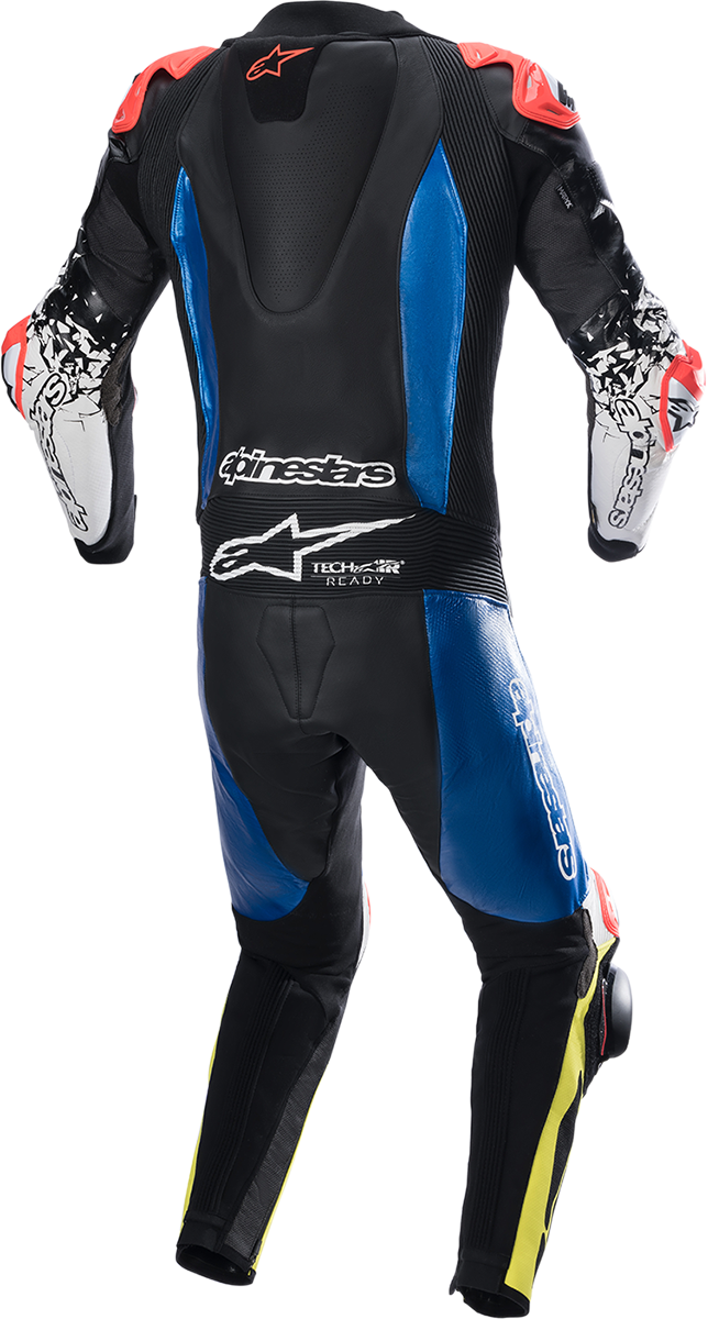 ALPINESTARS GP Tech v4 Leather Suit - Black/Blue/Yellow Fluo - US 48 / EU 58 3156822-1075-58