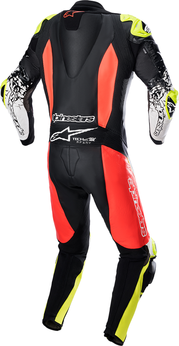 ALPINESTARS GP Tech v4 Leather Suit - Black/Red/Yellow Fluo - US 48 / EU 58 3156822-1355-58