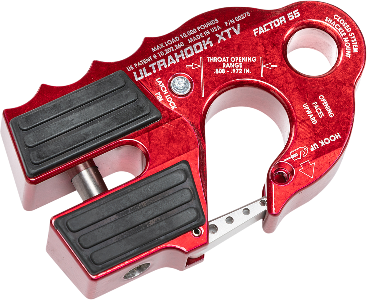 FACTOR 55 UltraHook XTV Winch Hook - Red 00275-01