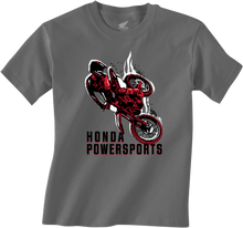 HONDA APPAREL Youth Honda Rider T-Shirt - Charcoal - Medium NP21S-Y3035-M