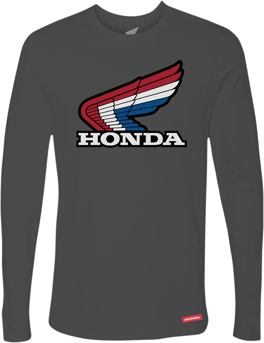 HONDA APPAREL Honda Wing Long-Sleeve T-Shirt - Charcoal - Small NP21S-M3023-S