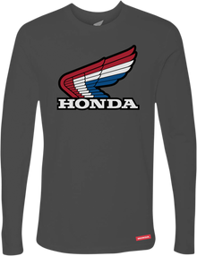 HONDA APPAREL Honda Wing Long-Sleeve T-Shirt - Charcoal - Medium NP21S-M3023-M