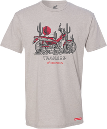HONDA APPAREL Honda Trail 125 T-Shirt - Gray - Large NP21S-M2469-L