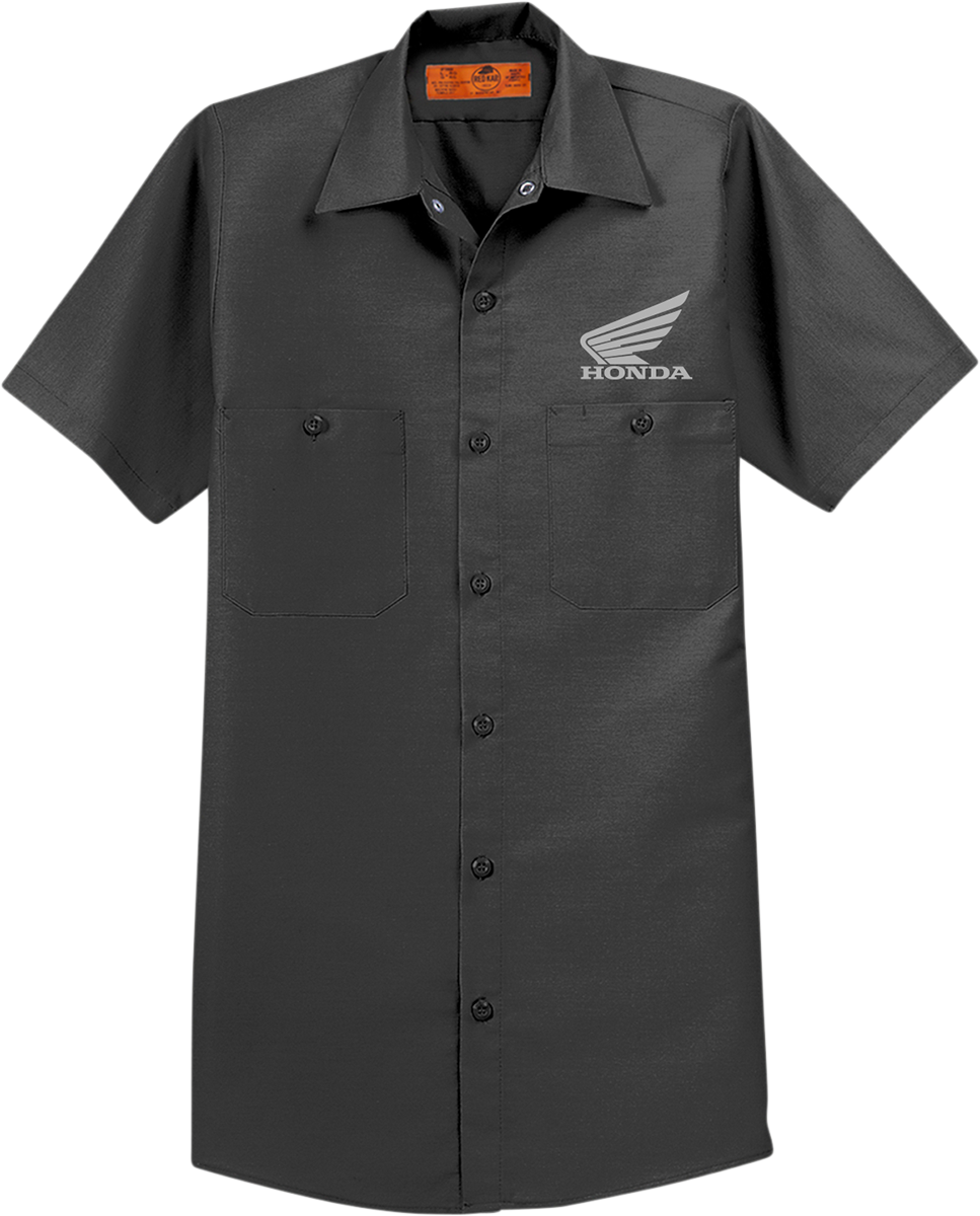 HONDA APPAREL Honda Work Shirt - Charcoal - Medium NP21S-M3024-M