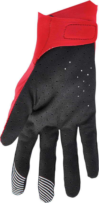 SLIPPERY Flex Lite Gloves - Red/Charcoal - Small 3260-0469