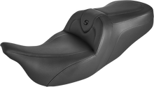 SADDLEMEN Roadsofa™ Seat - without Backrest - Black/Black Stitch - FLH/FLT '08-'24 808-07B-187