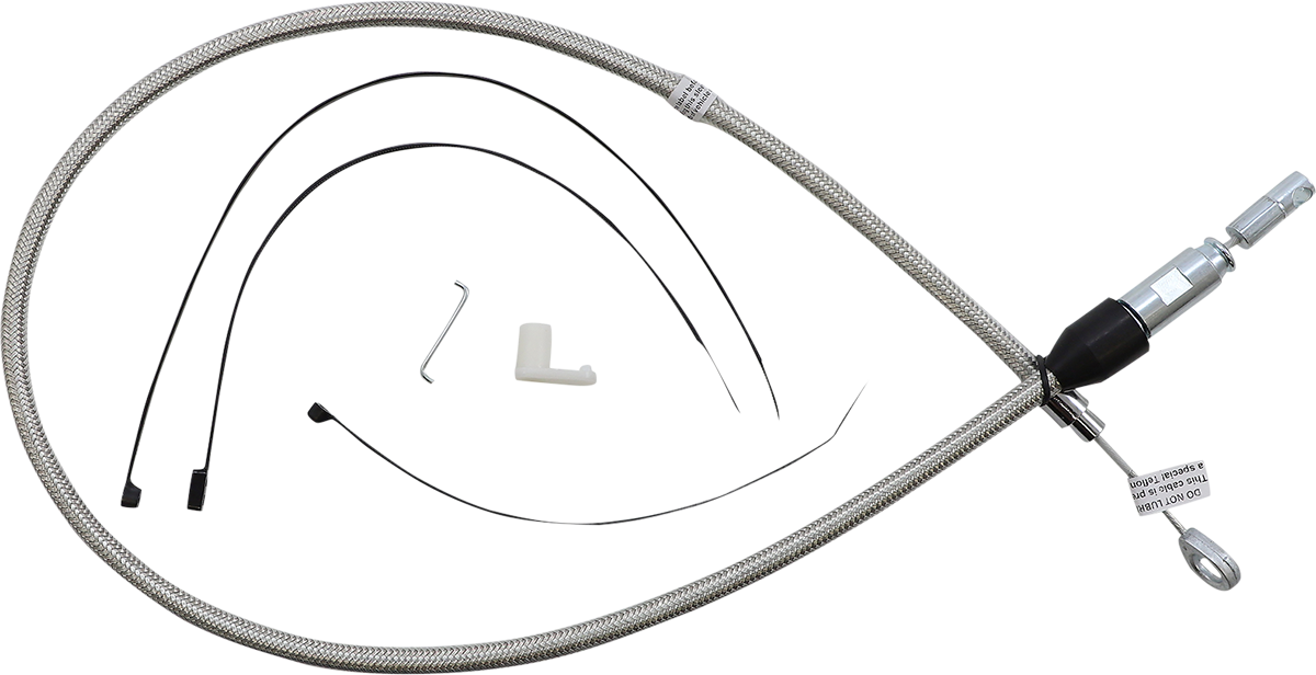 MAGNUM SHIELDING Polished Stainless Quick Connect Upper Clutch Cable - 36" 52342HE