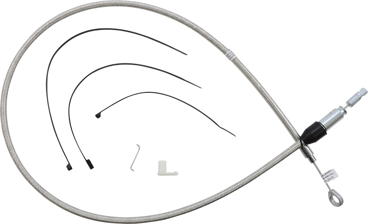 MAGNUM SHIELDING Polished Stainless Quick Connect Upper Clutch Cable - 44" 523410HE