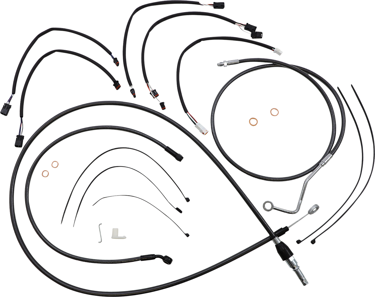 MAGNUM SHIELDING Black Pearl™ Designer Handlebar Installation Kit - 15"-17" - '21-'23 FLHRXS 4871132