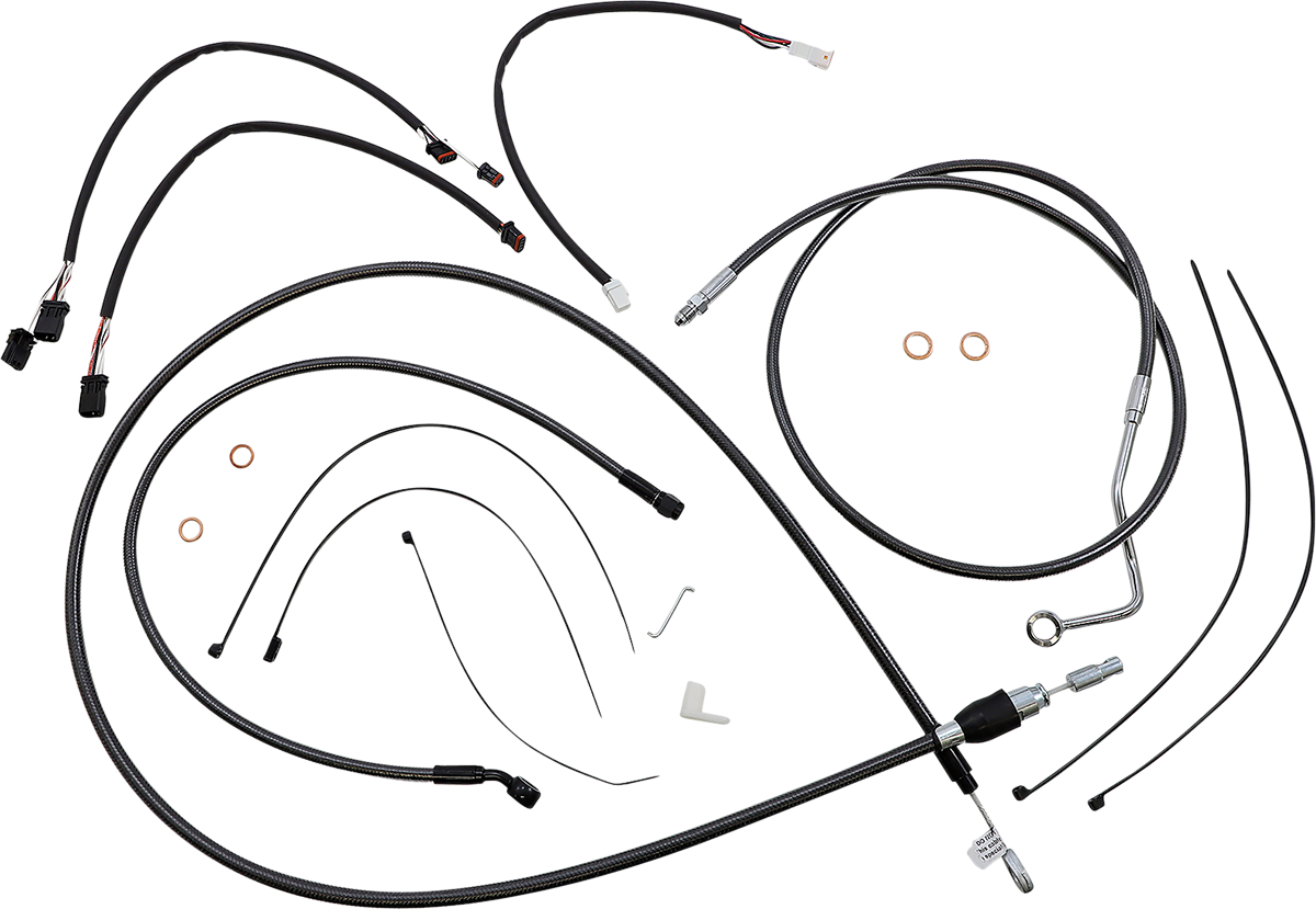 MAGNUM SHIELDING Black Pearl™ Designer Handlebar Installation Kit - 12"-14" - '21-'22 FLHR 4871151