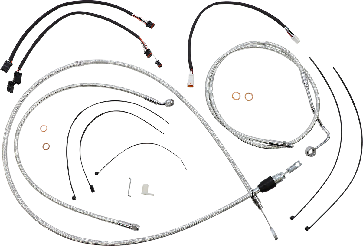 MAGNUM SHIELDING Sterling Chromite II® Designer Handlebar Installation Kit - 12"-14" - '21-'22 FLHR 3871151