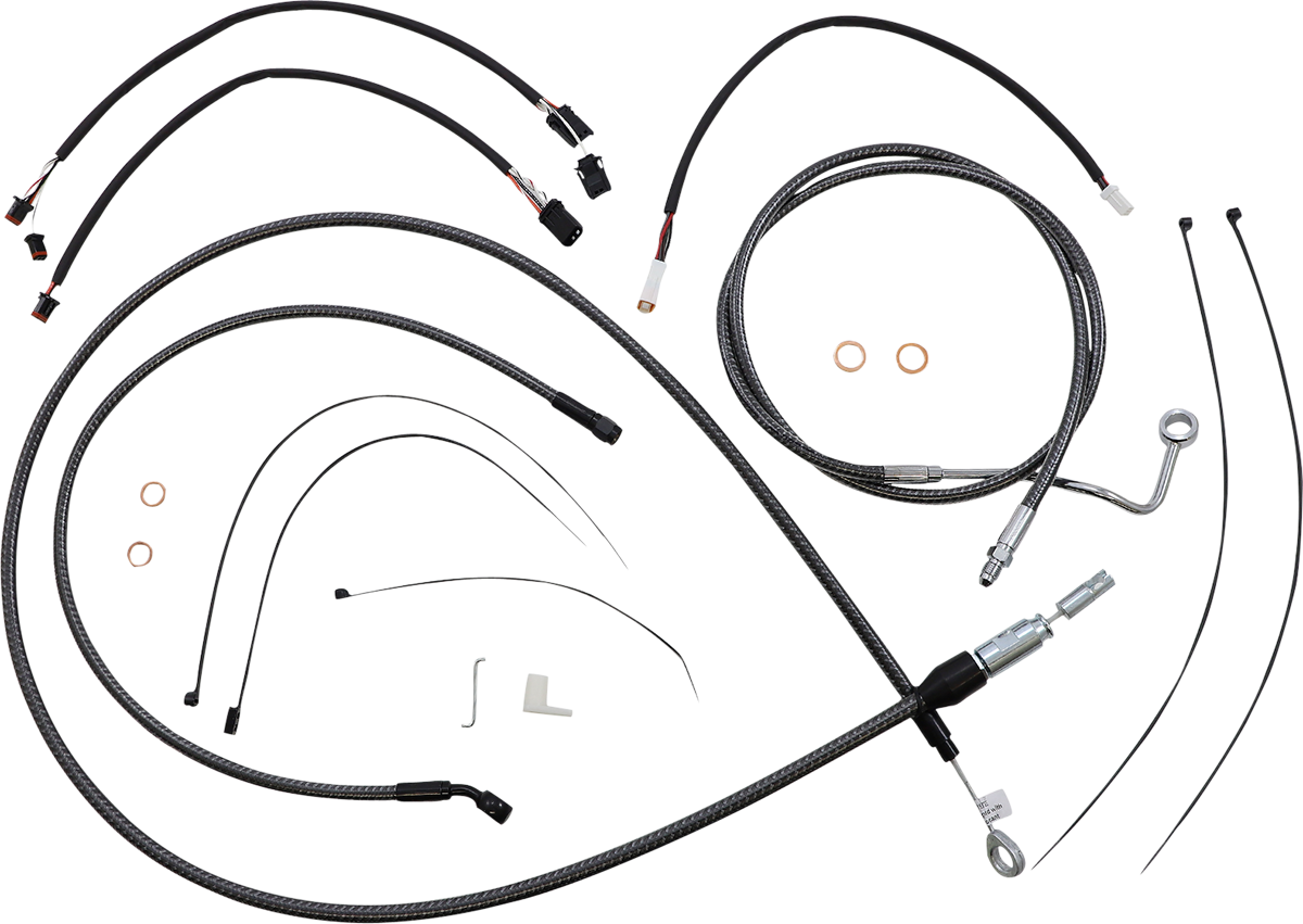 MAGNUM SHIELDING KARBONFIBR Designer Handlebar Installation Kit - 12"-14" - '21-'22 FLHR 7871151