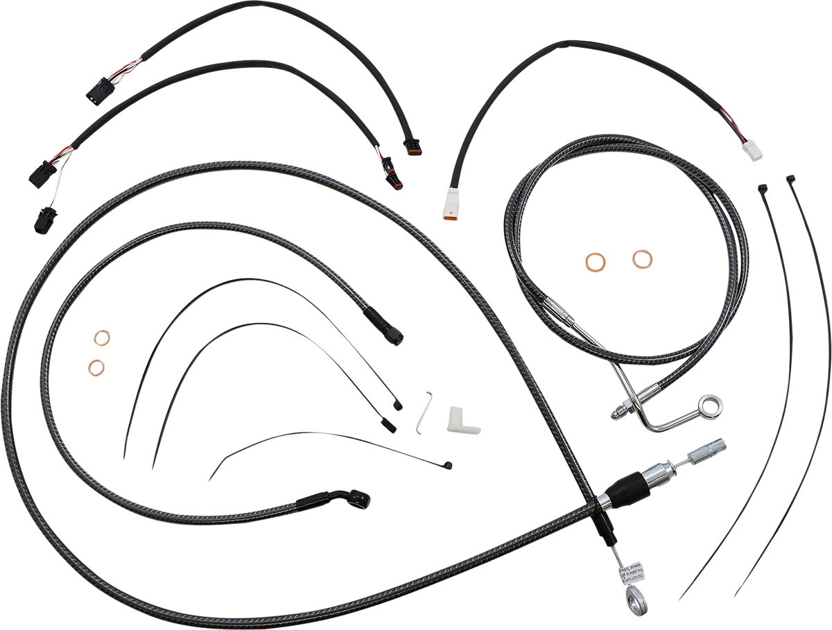 MAGNUM SHIELDING KARBONFIBR Designer Handlebar Installation Kit - 15"-17" - '21-'22 FLHR 7871152