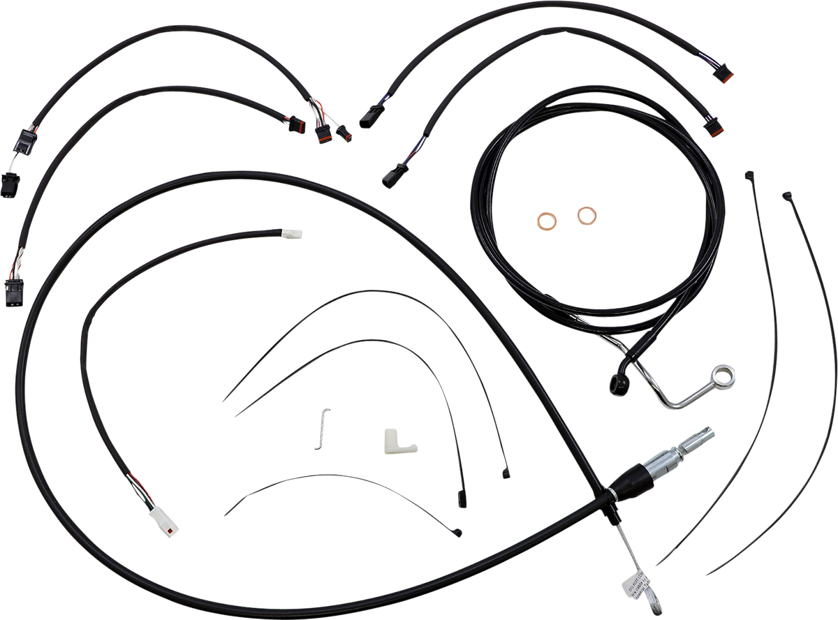 MAGNUM SHIELDING XR Handlebar Installation Kit - 15"-17" Ape Hangers - '21-'24 FLHRXS - Black 4861132