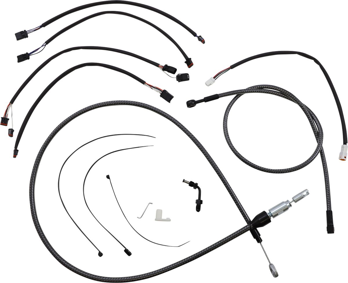 MAGNUM SHIELDING KARBONFIBR Designer Handlebar Installation Kit - 15"-17" - '18-'24 Softail 7871182