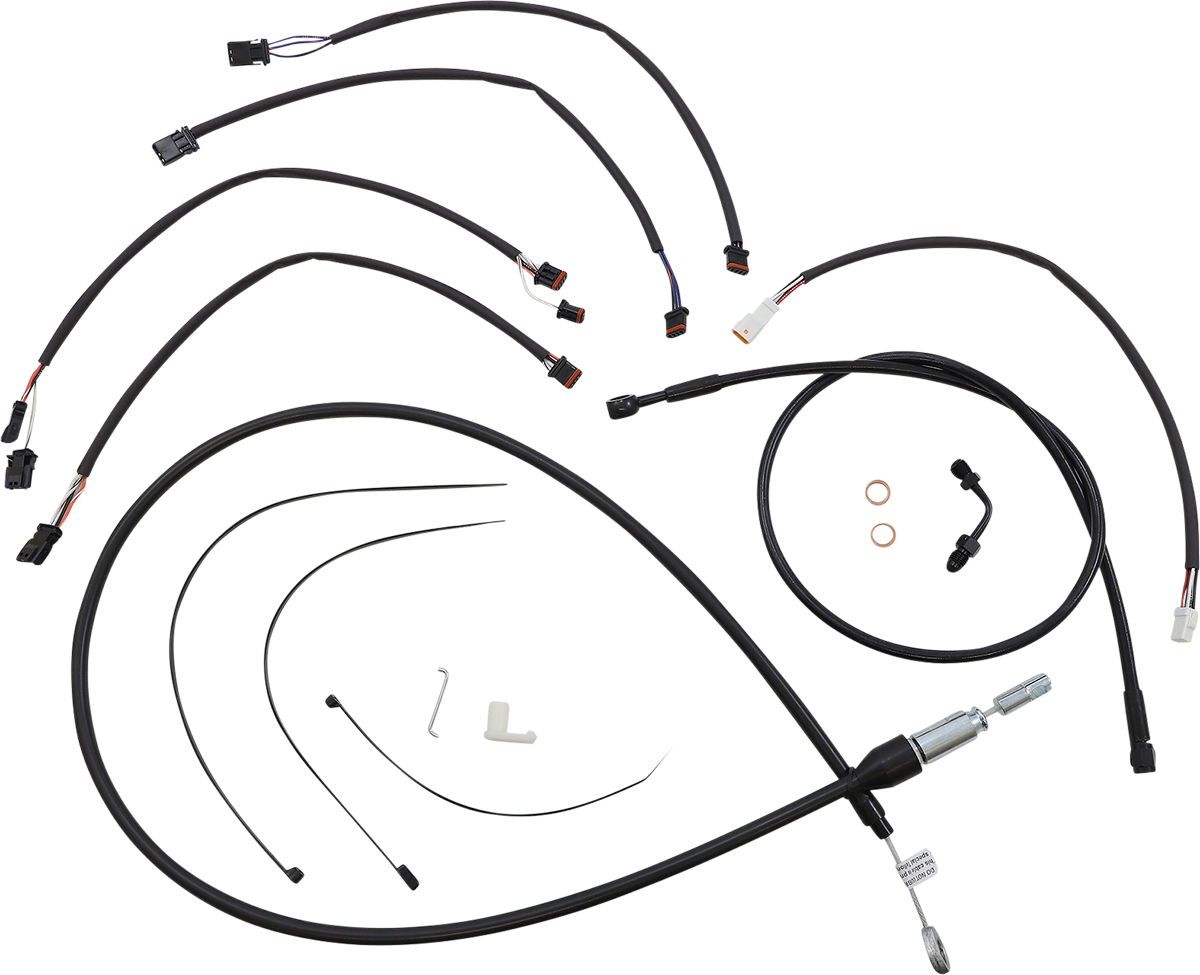 MAGNUM SHIELDING XR Handlebar Installation Kit - 15"-17" Ape Hangers - '18-'24 Softail - Black 4861182