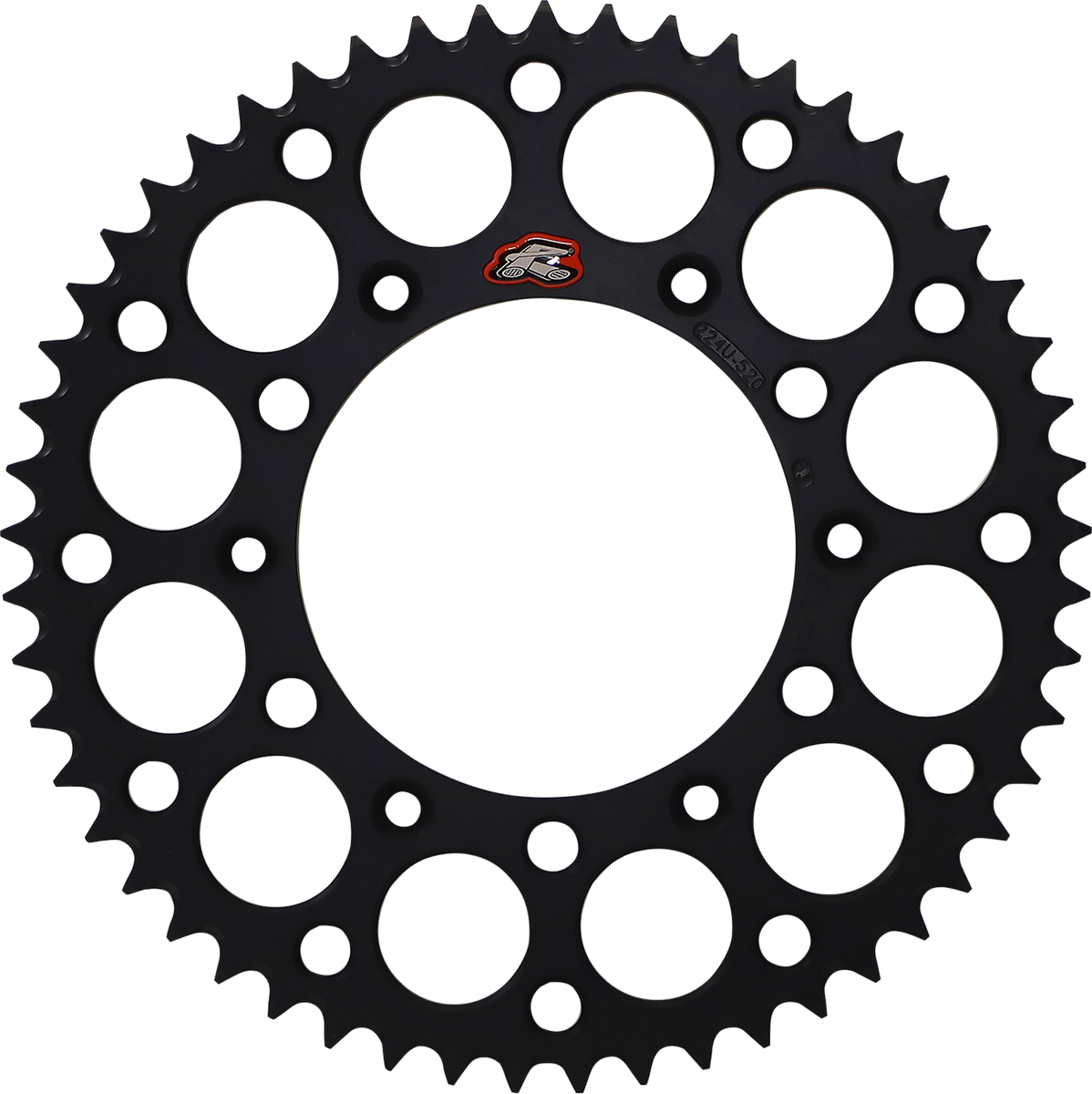 RENTHAL Rear Sprocket - Aluminum - 53 Tooth - Black 224U-520-53GPBK