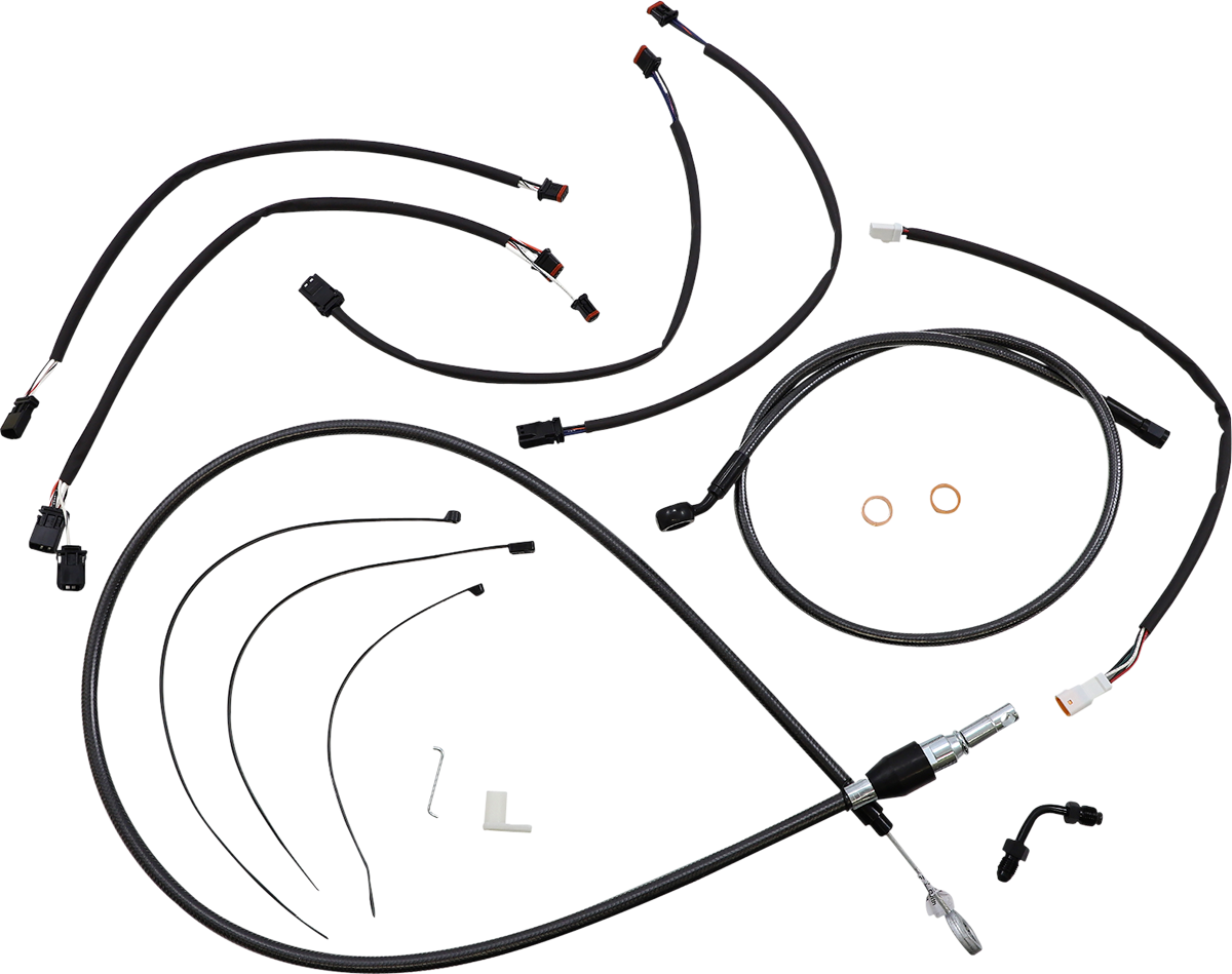 MAGNUM SHIELDING Black Pearl™ Designer Handlebar Installation Kit - 12"-14" - '18-'24 FX 4871161