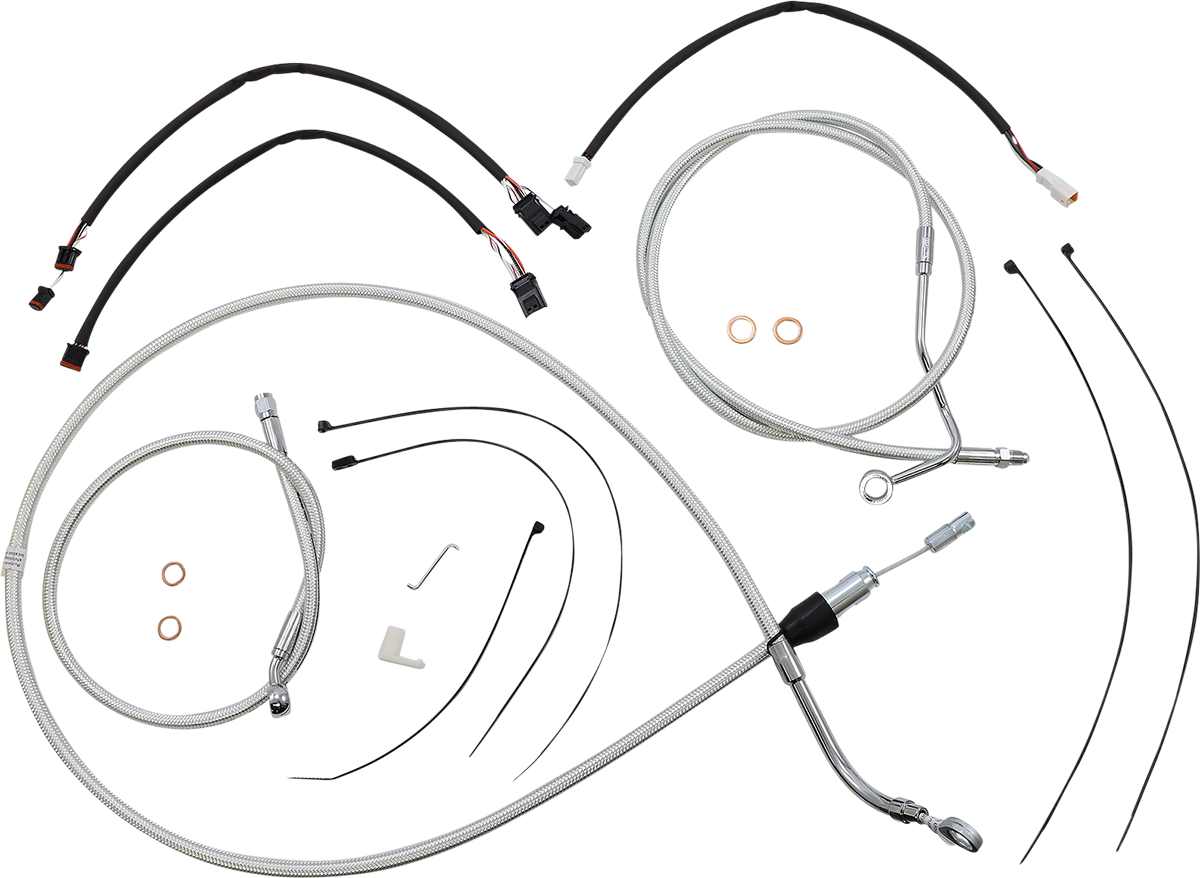 MAGNUM SHIELDING Sterling Chromite II® Designer Handlebar Installation Kit - 12"-14" - '21-'23 FLH 3871171