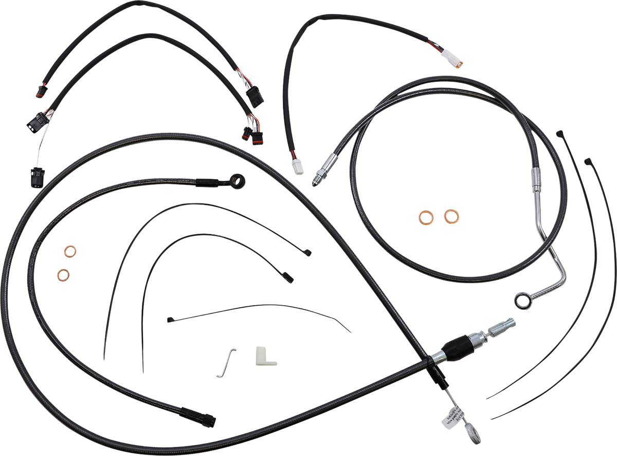 MAGNUM SHIELDING Black Pearl™ Designer Handlebar Installation Kit - 12"-14" - '21-'23 FLTR 4871141