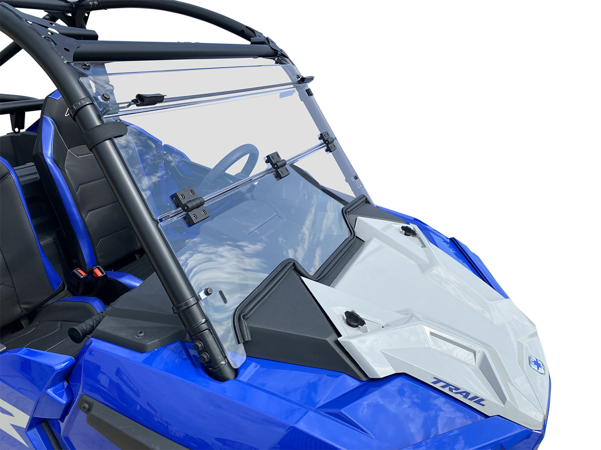 MOOSE OFFROAD Full Folding Windshield - Deluxe - RZR Trail V000291-12200M