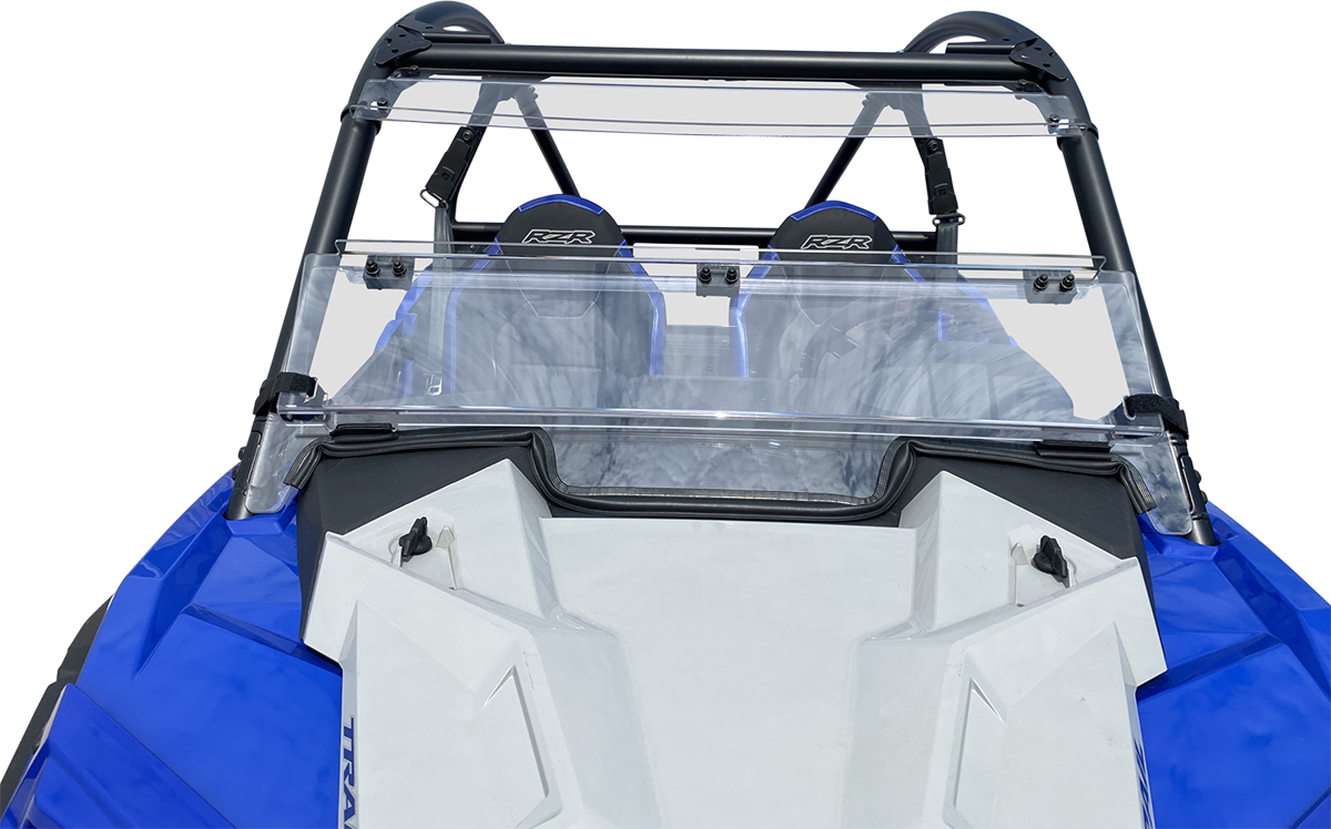 MOOSE OFFROAD Full Folding Windshield - Deluxe - RZR Trail V000291-12200M