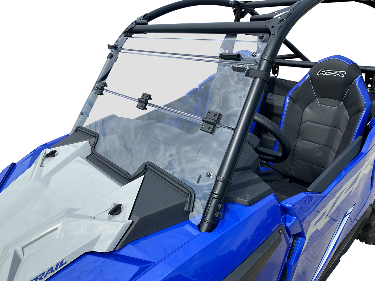 MOOSE OFFROAD Full Folding Windshield - Deluxe - RZR Trail V000291-12200M