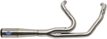 S&S CYCLE 2-into-1 Diamondback Exhaust System - Stainless Steel - Race Only 550-1000