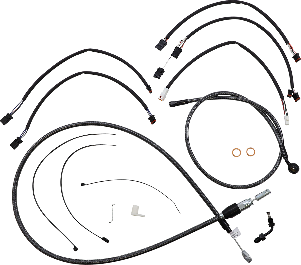 MAGNUM SHIELDING KARBONFIBR Designer Handlebar Installation Kit - 12"-14" - '18-'24 FX 7871161