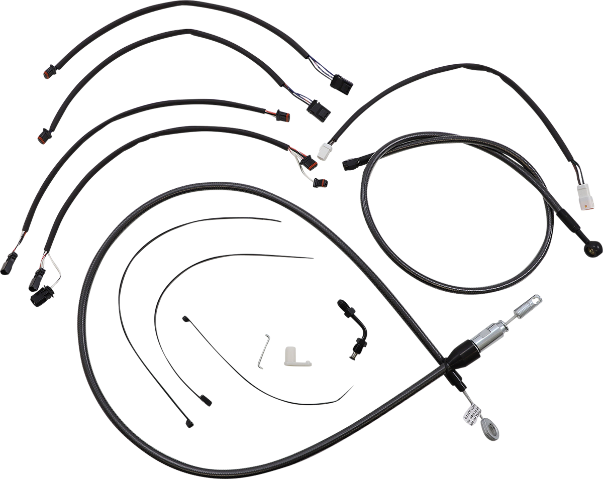 MAGNUM SHIELDING Black Pearl™ Designer Handlebar Installation Kit - 12"-14" - '18-'24 Softail 4871181