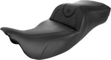 SADDLEMEN Roadsofa™ Extended Reach Seat - Black/Black Stitching - w/o Backrest - FL '08-'24 808-07B-188