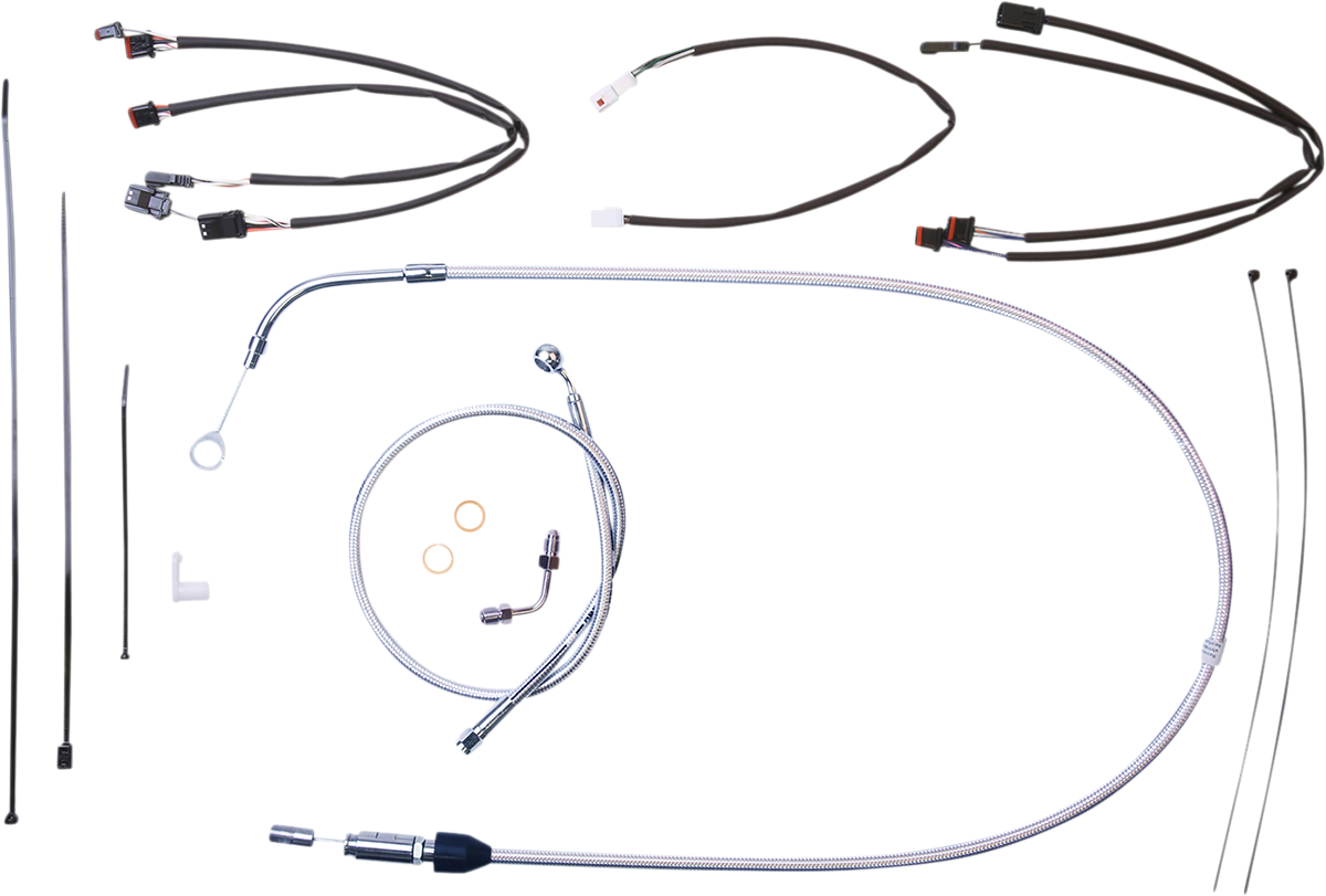 MAGNUM SHIELDING Sterling Chromite II® Designer Handlebar Installation Kit - 12"-14" - '18-'24 FX 3871161