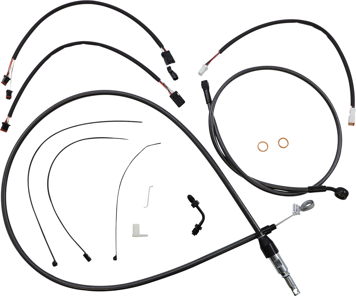 MAGNUM SHIELDING Black Pearl™ Designer Handlebar Installation Kit - 15"-17" - '18-'24 FX 4871162