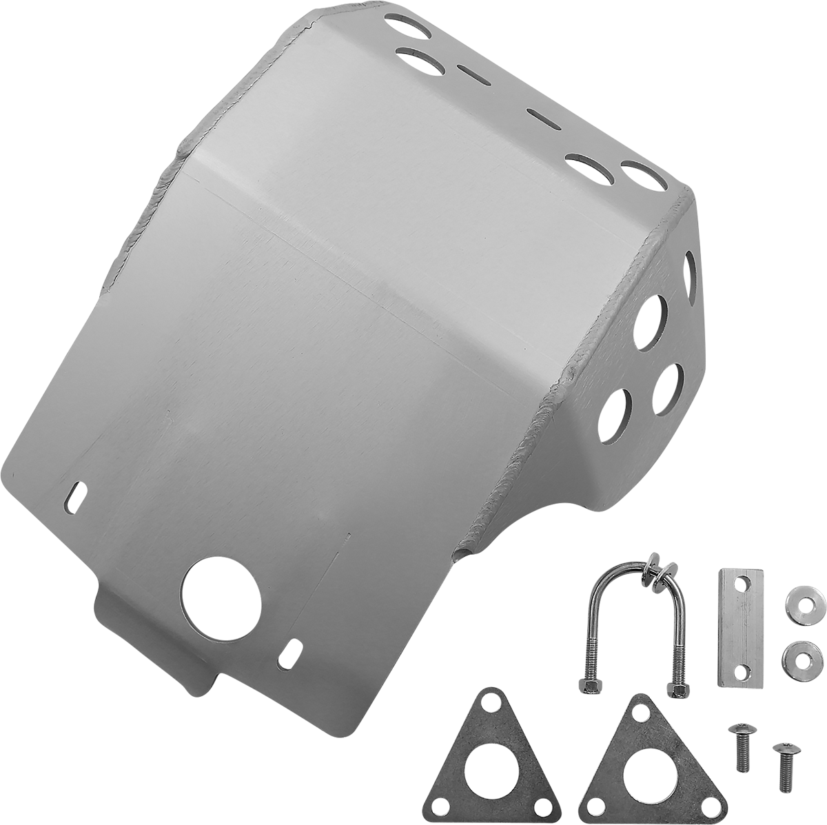 MOOSE OFFROAD Skid Plate - Silver - Kawasaki - KLR 650 338