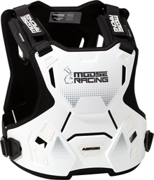 MOOSE OFFROAD Youth Agroid™ Chest Guard - White - 2XS/XS 2701-1117