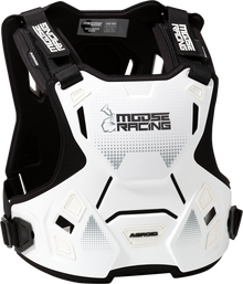 MOOSE OFFROAD Youth Agroid™ Chest Guard - White - S/M 2701-1118